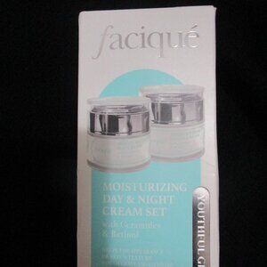 NIB Facique Moisturizing day and night cream combo set Youthful Glow 1.7oz